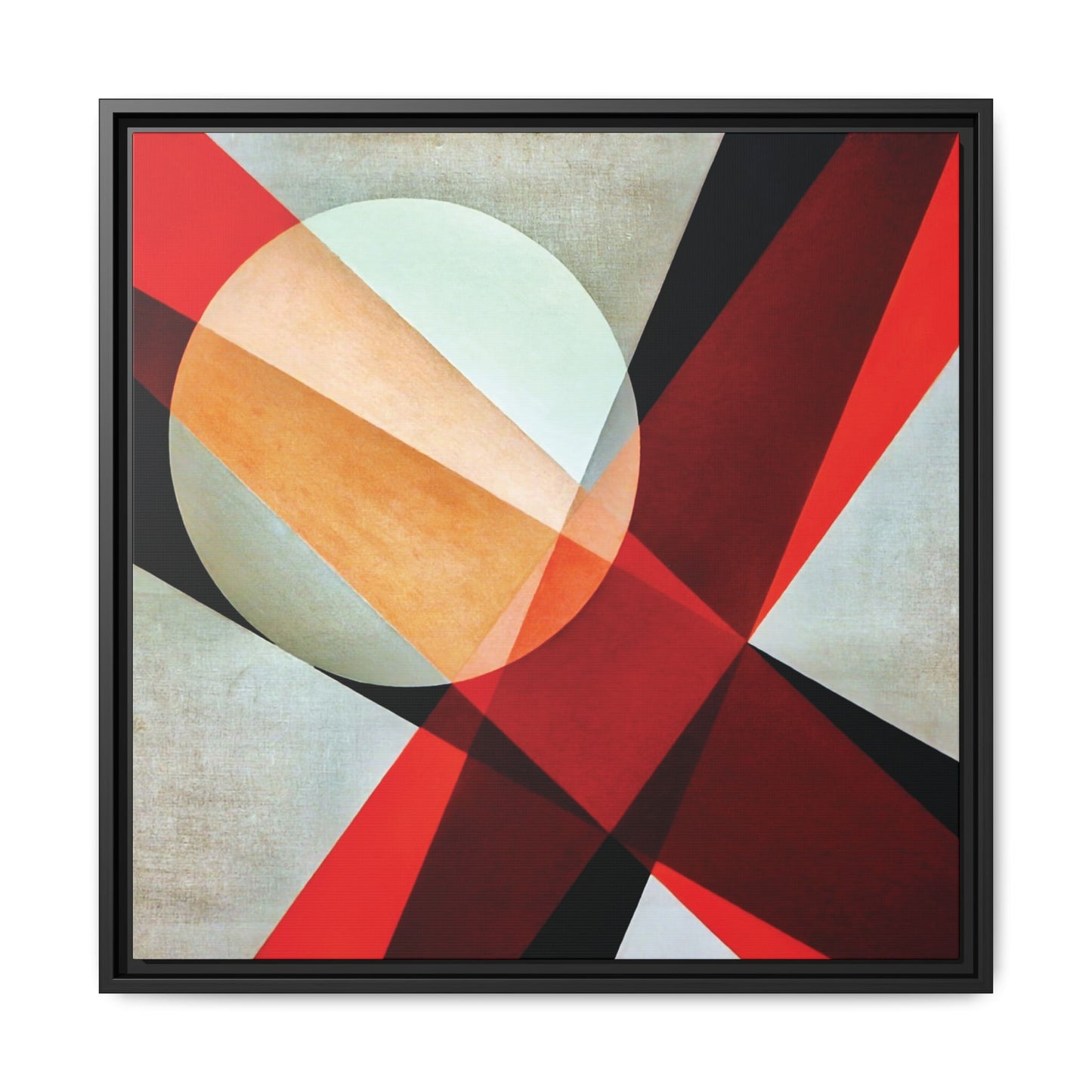 A 19 (1927) by László Moholy-Nagy / Toile encadrée sur caisse américaine