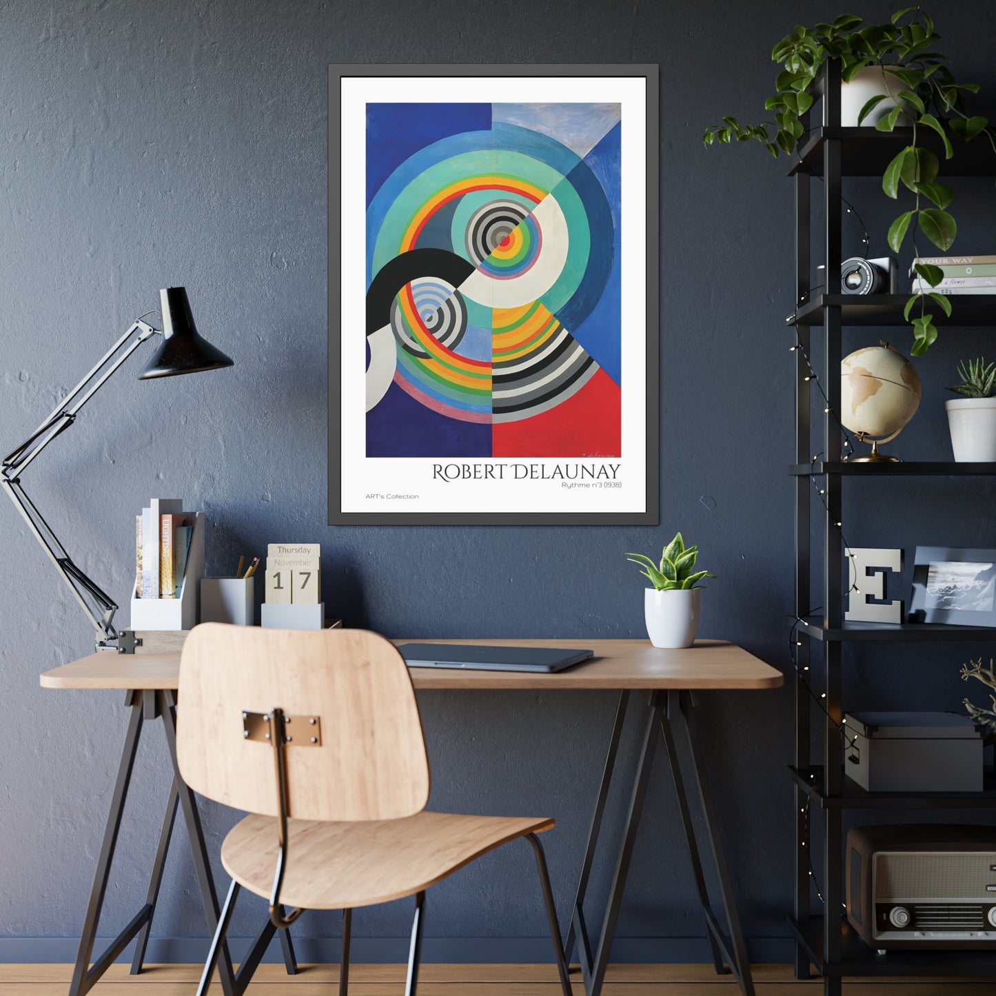 Rythme N.3 (1938) by Robert Delaunay / Affiche Encadrée série ART's Collection