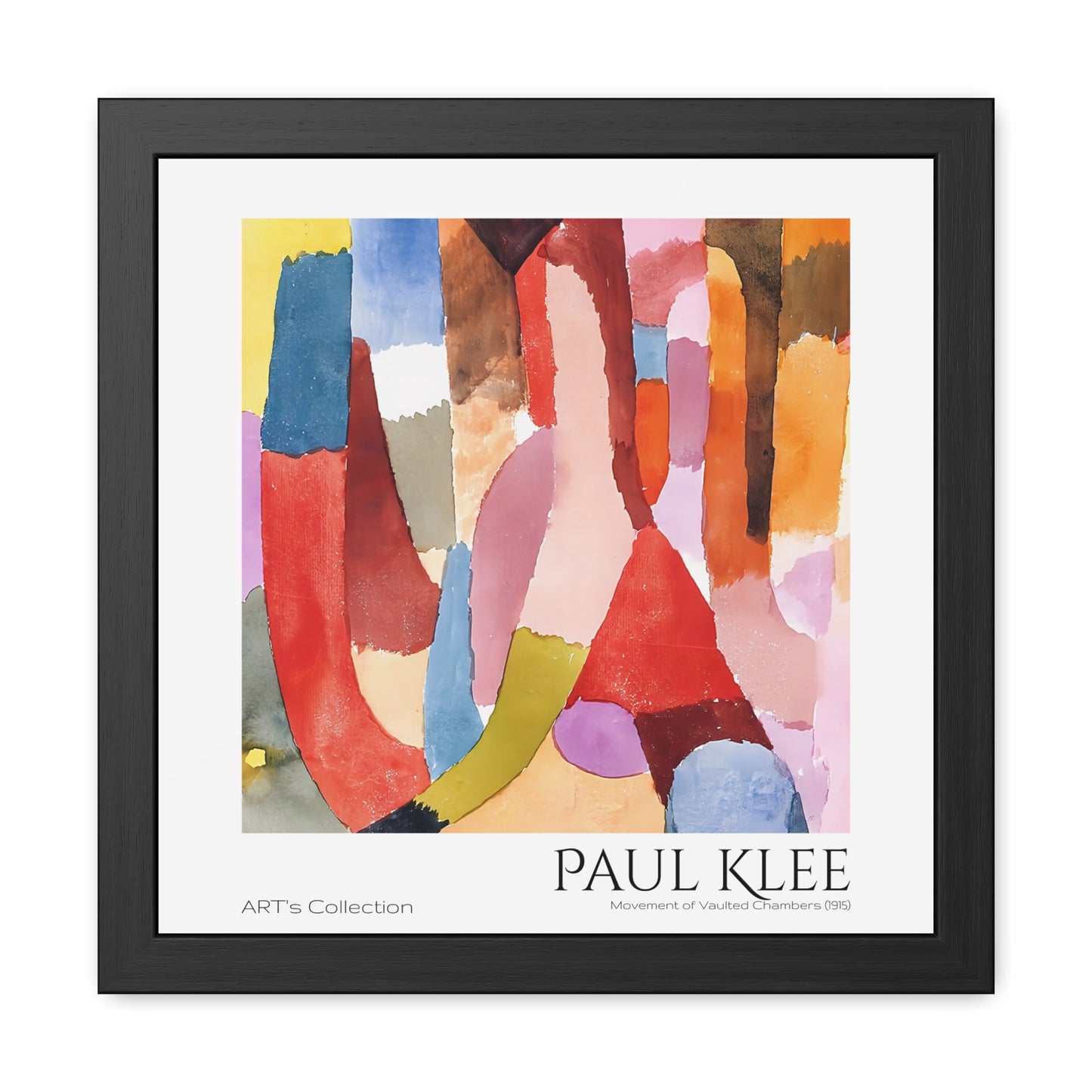 Movement of Vaulted Chambers (1915) by Paul Klee / Affiche Encadrée série ART's Collection