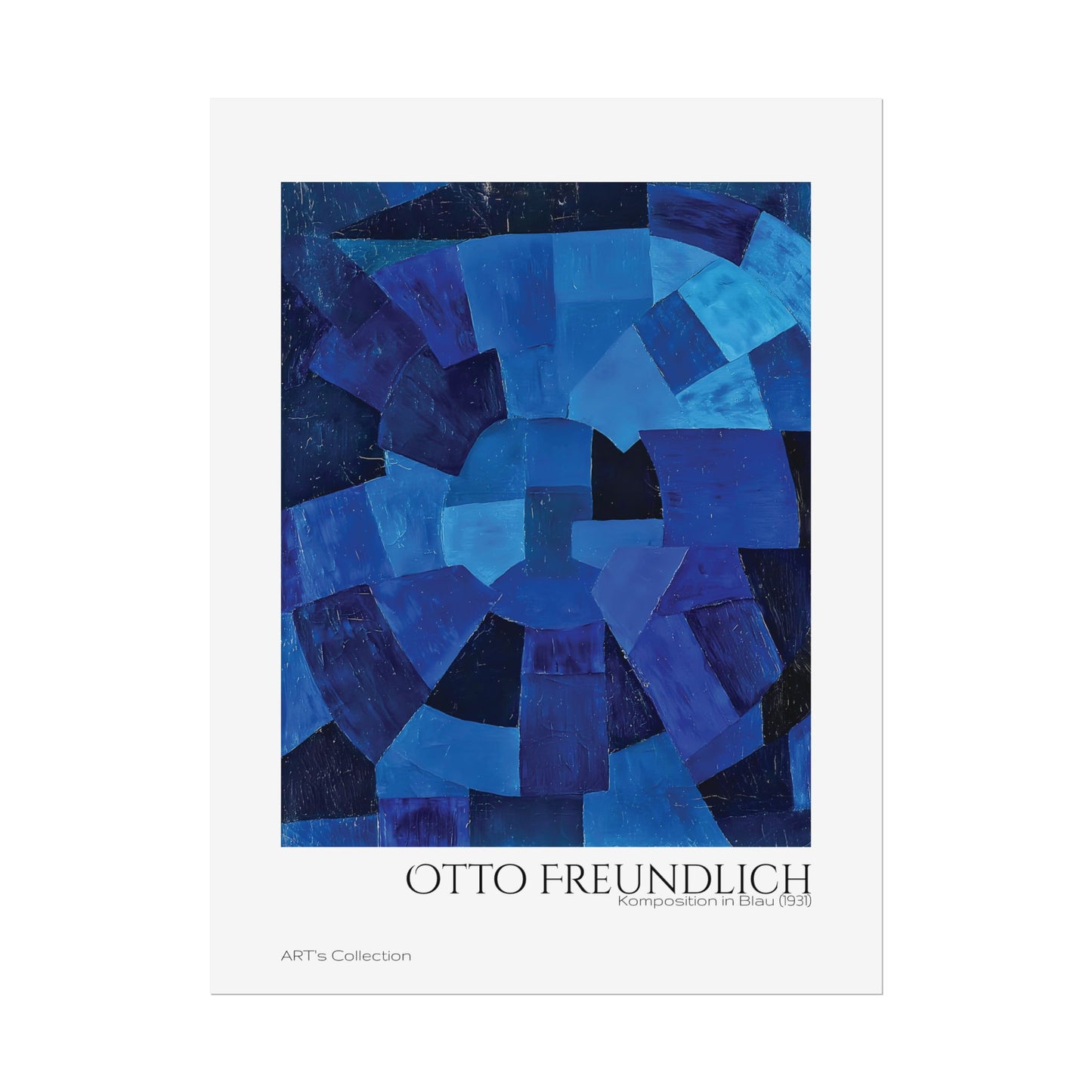 Komposition in Blau (1931) by Otto Freundlich / Affiche imprimée - Série ART's Collection