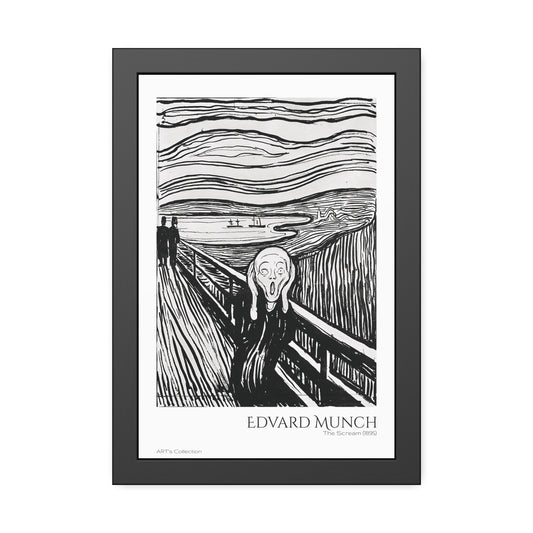 The Scream (1895) by Edvard Munch / Affiche Encadrée série ART's Collection