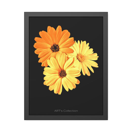 Collection Signature "FLORAL Numéro 8" sur Affiche Encadrée série ART's Collection