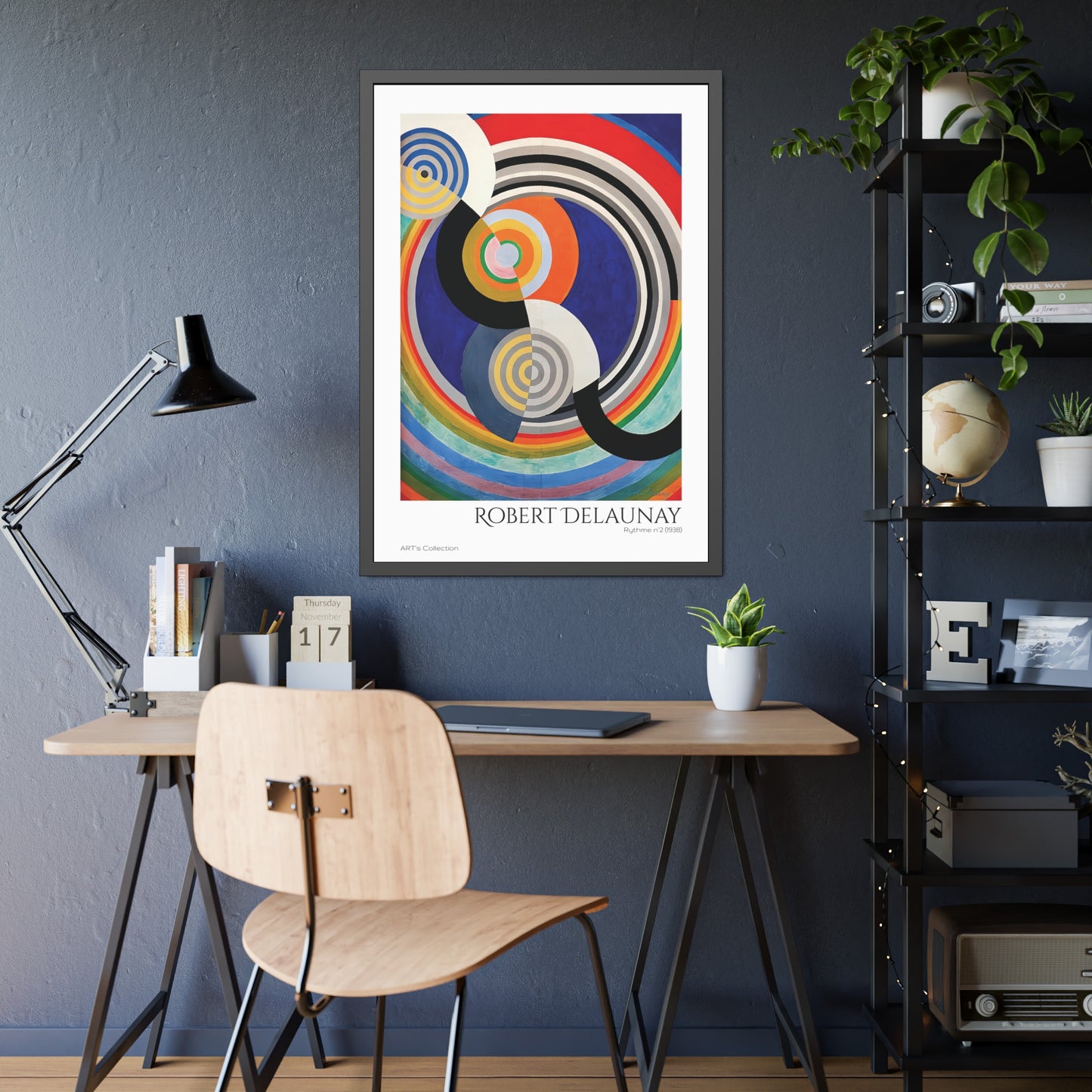 Rythme N.2 (1938) by Robert Delaunay / Affiche Encadrée série ART's Collection