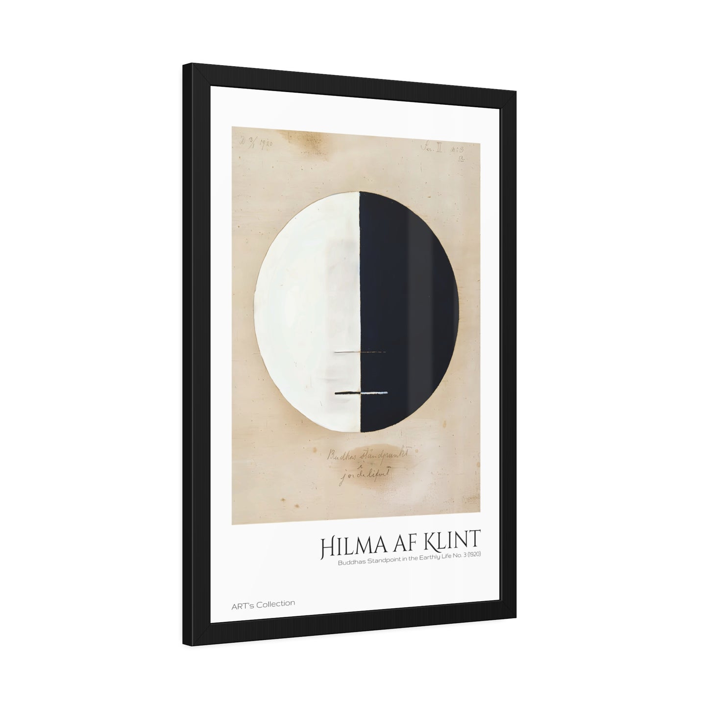 Buddhas Standpoint in the Earthly Life No. 3 (1920) by Hilma af Klint / Affiche Encadrée série ART's Collection