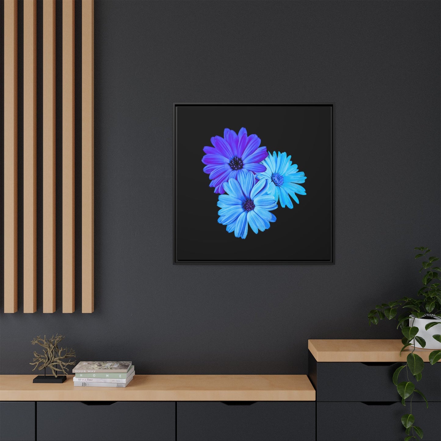 Collection Signature "FLORAL Numéro 2" sur Toile encadrée avec caisse américaine