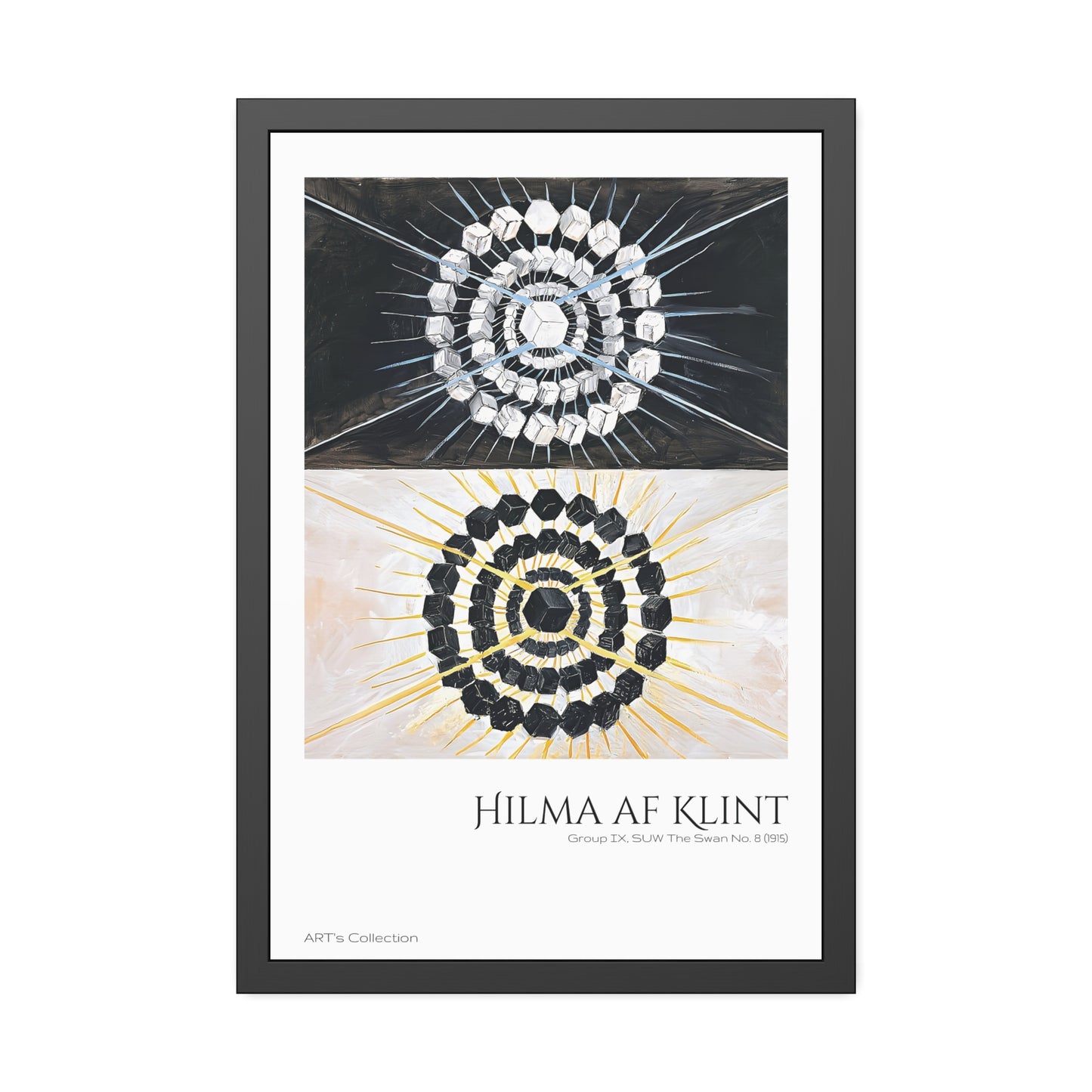 Group IX, SUW The Swan No. 8 (1915) by Hilma af Klint / Affiche Encadrée série ART's Collection