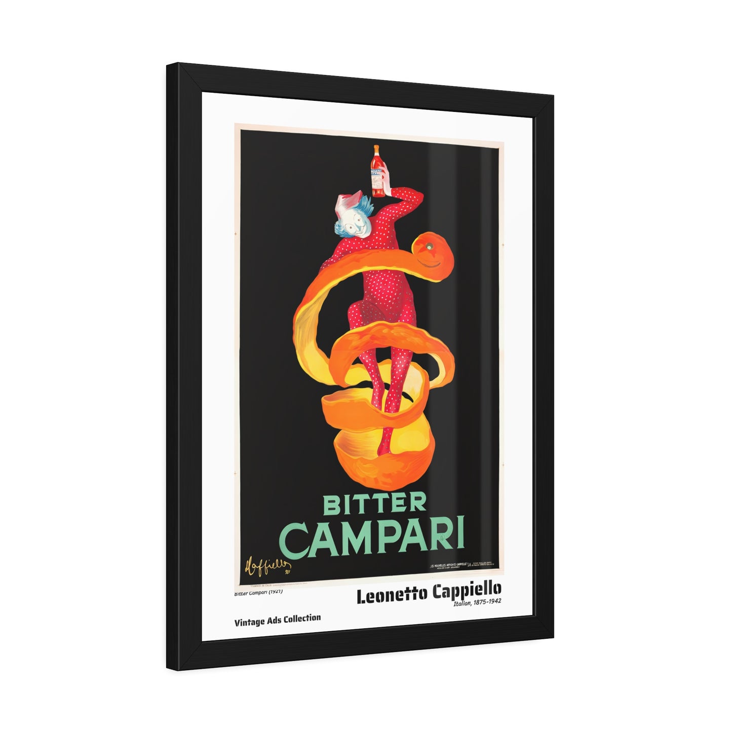 Bitter Campari (1921) by Leonetto Cappiello / Affiche Encadrée Série Vintage Ads Collection
