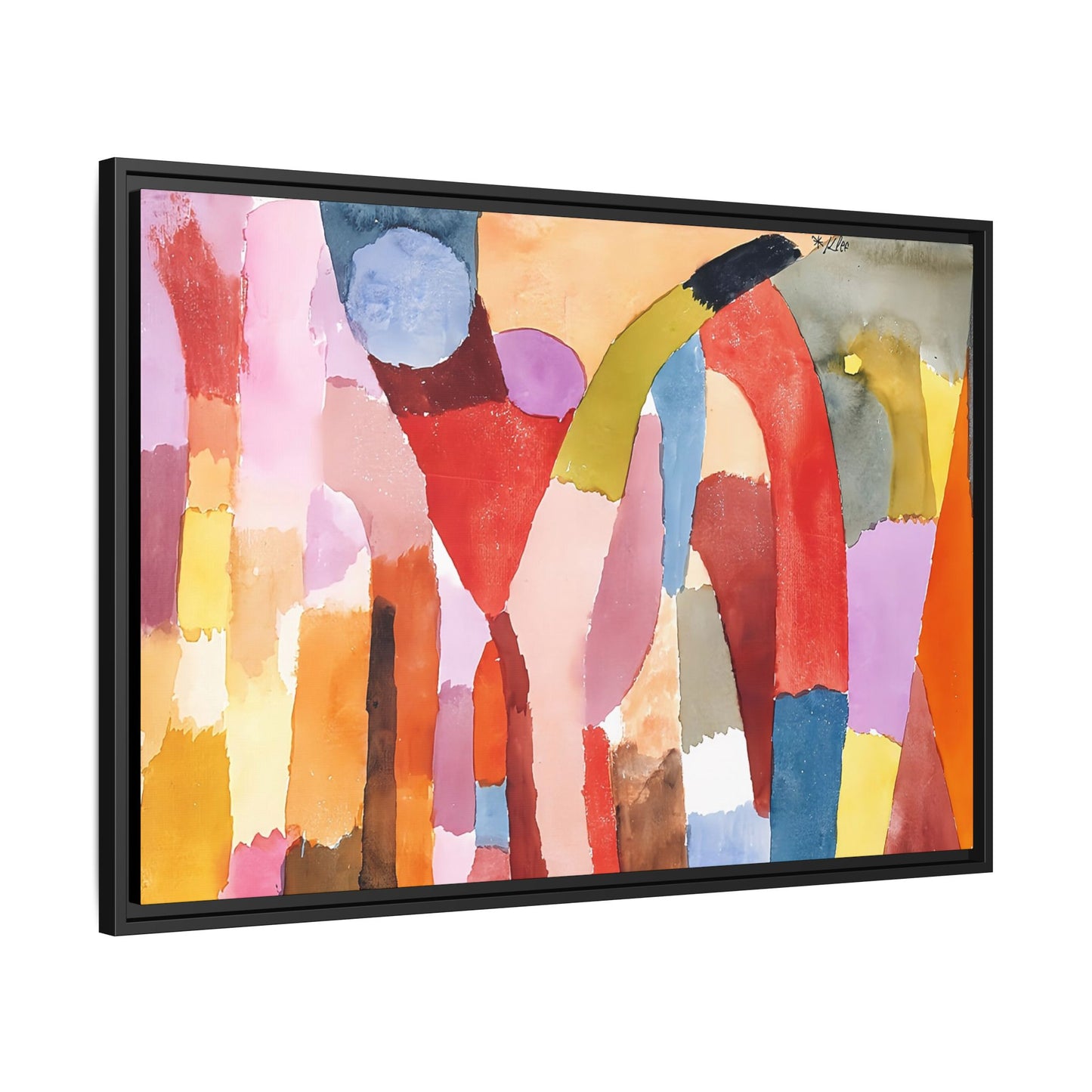 Movement of Vaulted Chambers (1915) by Paul Klee / Toile encadrée sur caisse américaine