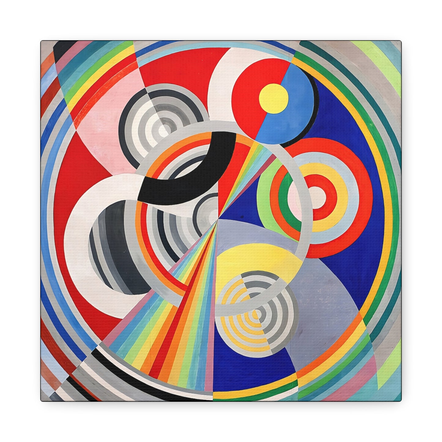 Rythme numéro 1 (1938) by Robert Delaunay / Reproduction Fine Art sur Toile / Large Epaisseur 3.2 cm - 1.25 inch