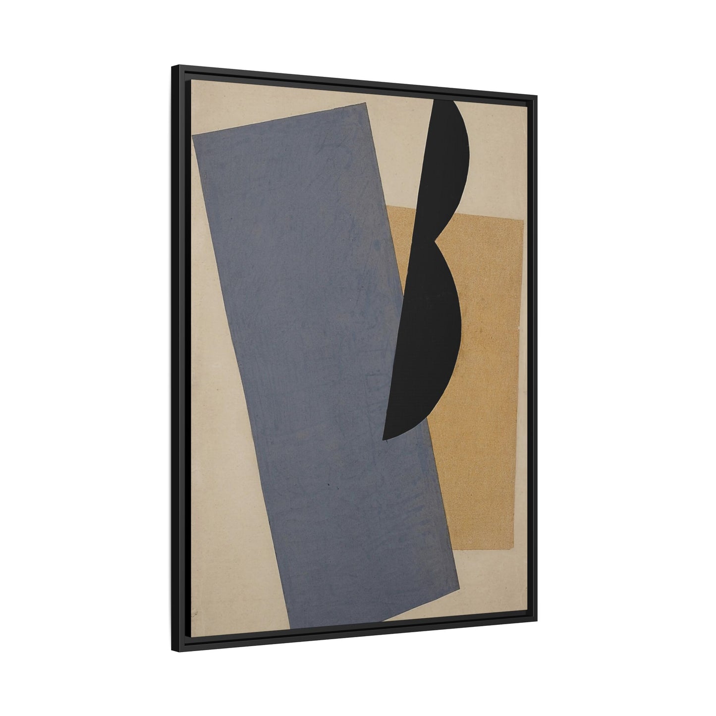 Composition Blue-Yellow-Black (1920) by El Lissitzky / Toile encadrée sur caisse américaine
