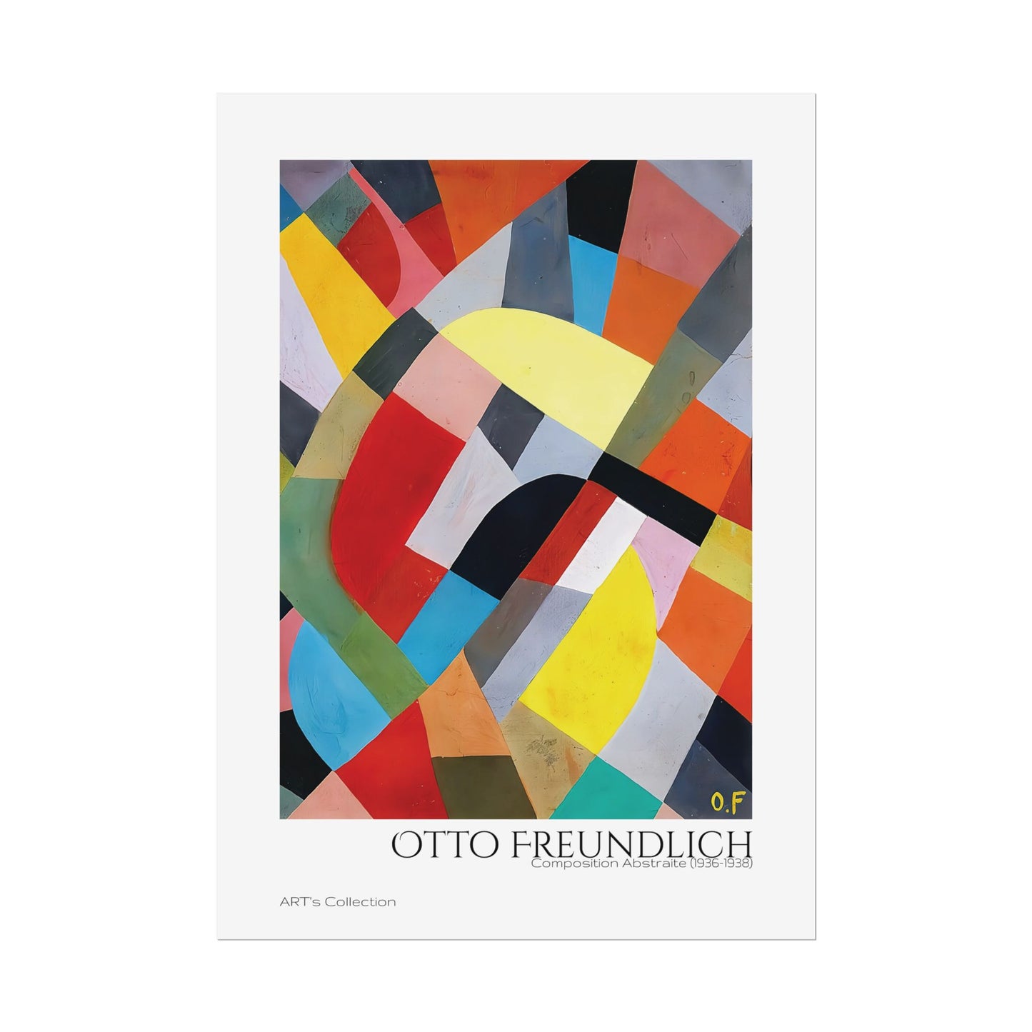 Composition Abstraite (1936-1938) by Otto Freundlich / Affiche imprimée - Série ART's Collection