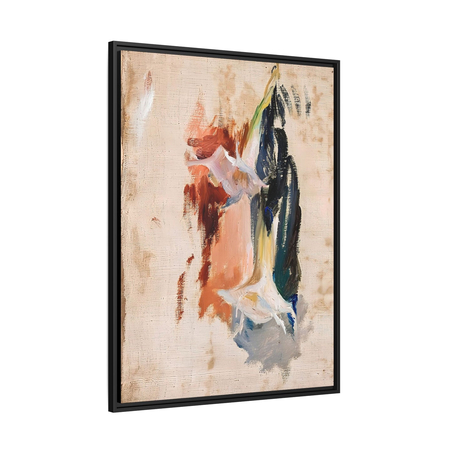 Study of a flower by Jan Ciaglinski / Toile encadrée sur caisse américaine