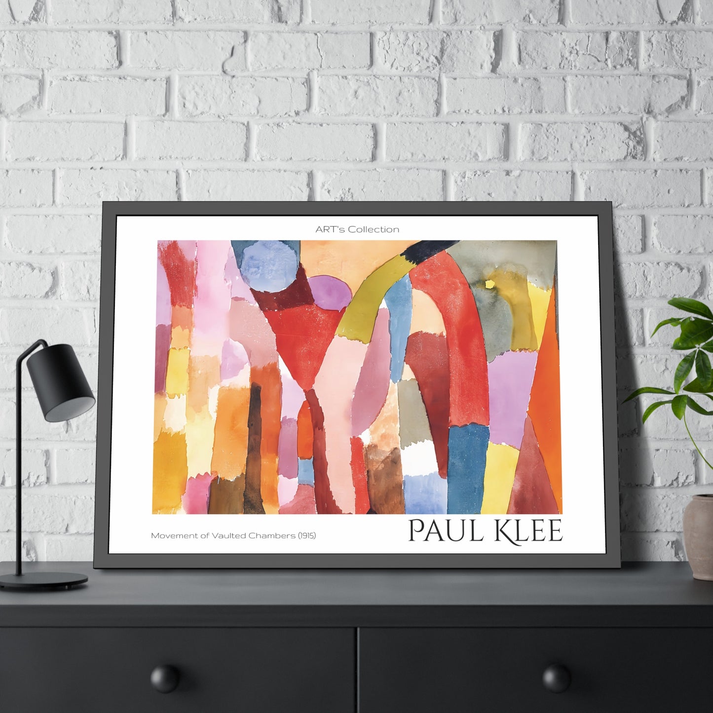 Movement of Vaulted Chambers (1915) by Paul Klee / Affiche Encadrée série ART's Collection