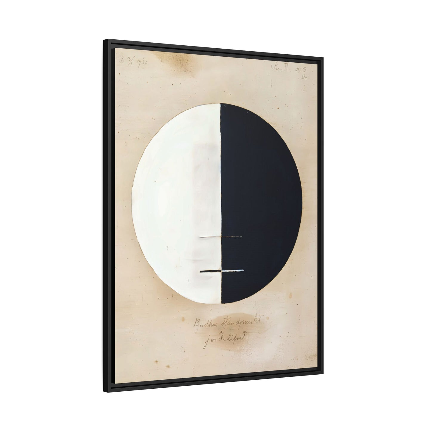 Buddhas Standpoint in the Earthly Life No. 3 (1920) by Hilma af Klint / Toile encadrée sur caisse américaine