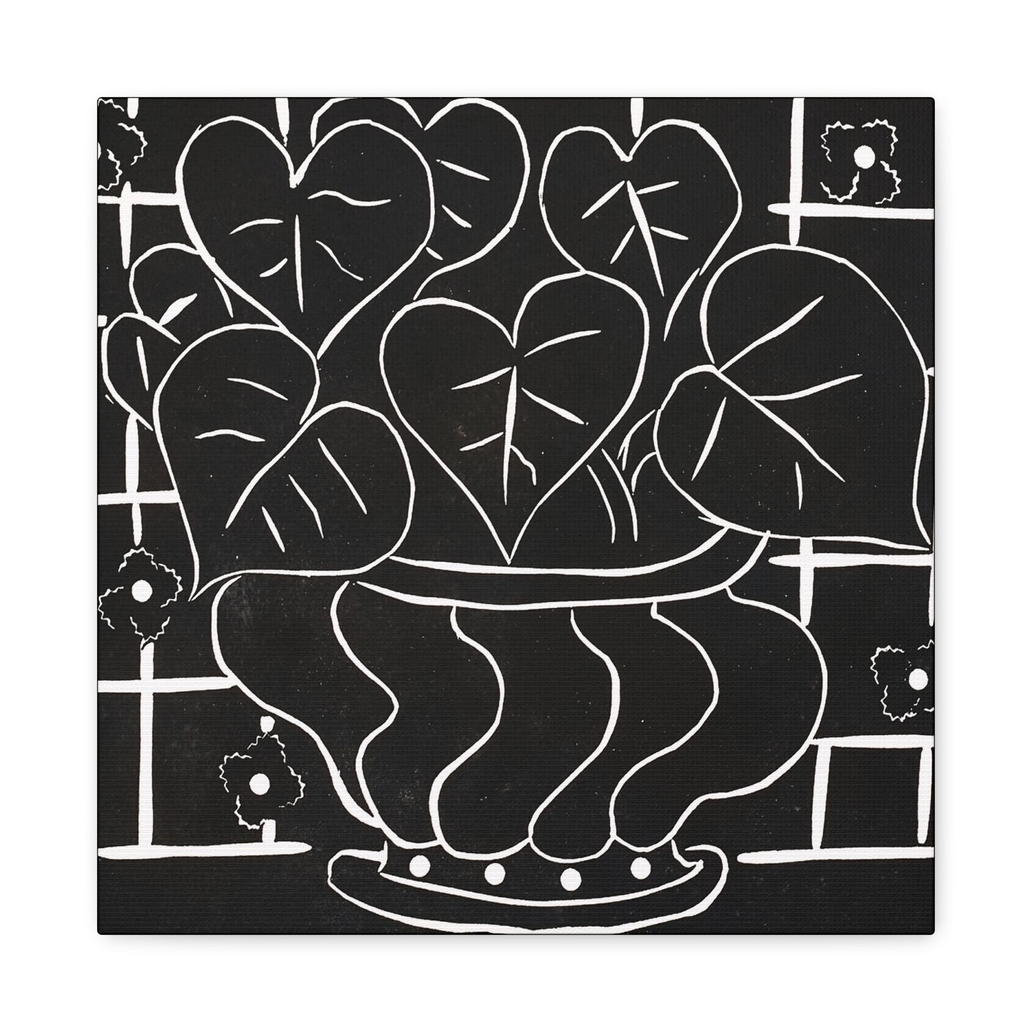 Corbeille de bégonias I (1938) by Henri Matisse / Reproduction Fine Art sur Toile / Large Epaisseur 3.2 cm - 1.25 inch