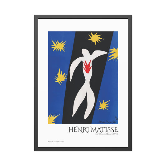 La Chute d'Icare (1943) by Henri Matisse / Affiche Encadrée série ART's Collection