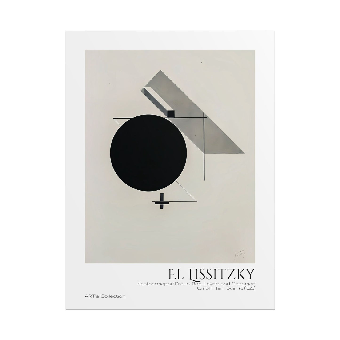 Kestnermappe Proun, Rob. Levnis and Chapman GmbH Hannover #5 (1923) by El Lissitzky / Affiche imprimée - Série ART's Collection