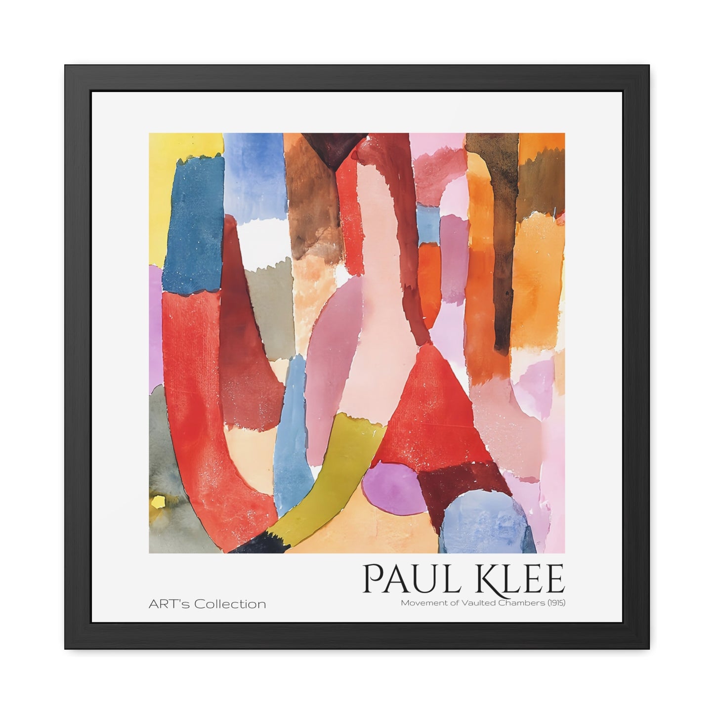 Movement of Vaulted Chambers (1915) by Paul Klee / Affiche Encadrée série ART's Collection
