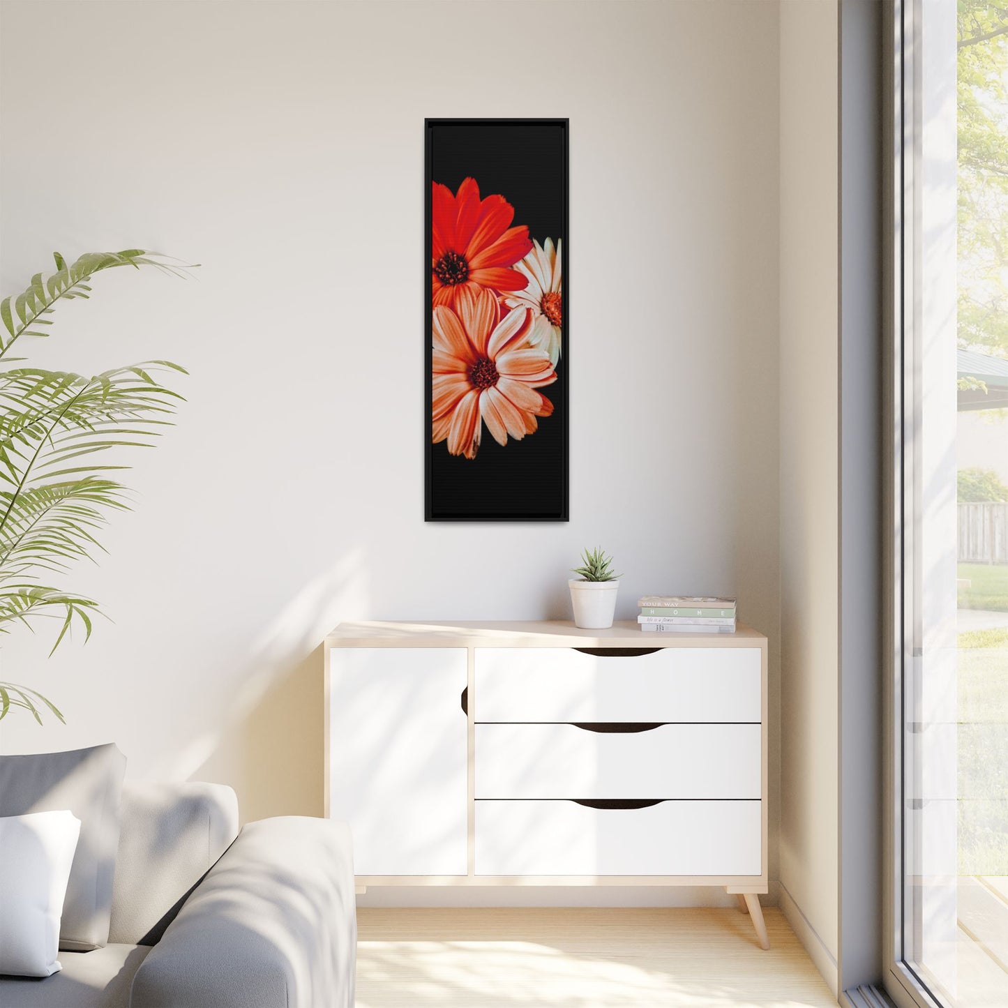 Collection Signature "FLORAL Numéro 7" sur Toile encadrée avec caisse américaine