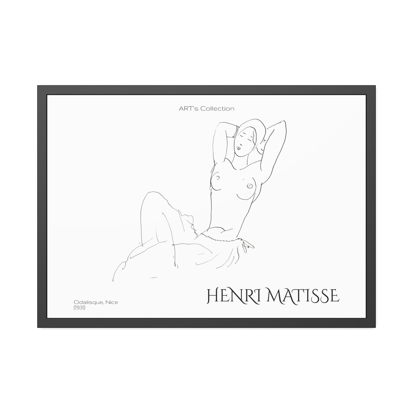 Odalisque, Nice (1931) by Henry Matisse / Affiche Encadrée série ART's Collection