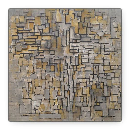 Tableau No. 2,Composition No. VII (1913) by Piet Mondrian / Reproduction Fine Art sur Toile / Large Epaisseur 3.2 cm - 1.25 inch