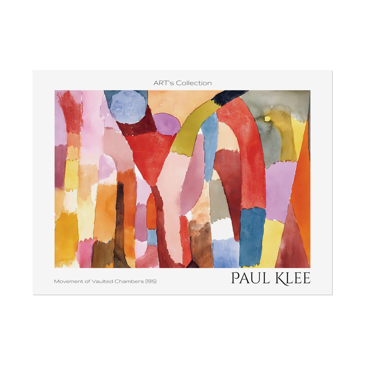 Movement of Vaulted Chambers (1915) by Paul Klee / Affiche imprimée - Série ART's Collection
