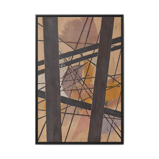 Raum-Kraft Komposition (1921-22) by Lyubov Popova / Toile encadrée sur caisse américaine