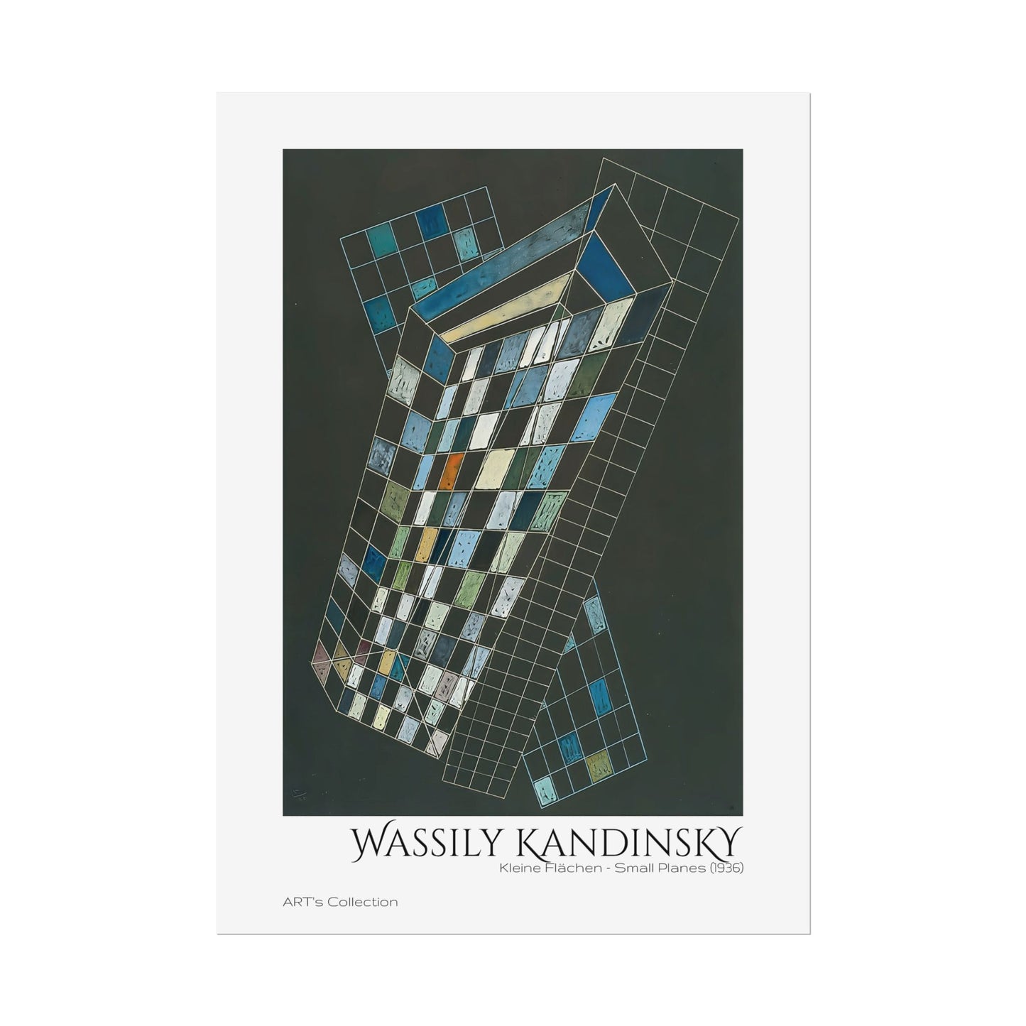 Kleine Flächen - Small Planes (1936) by Wassily Kandinsky / Affiche imprimée - Série ART's Collection