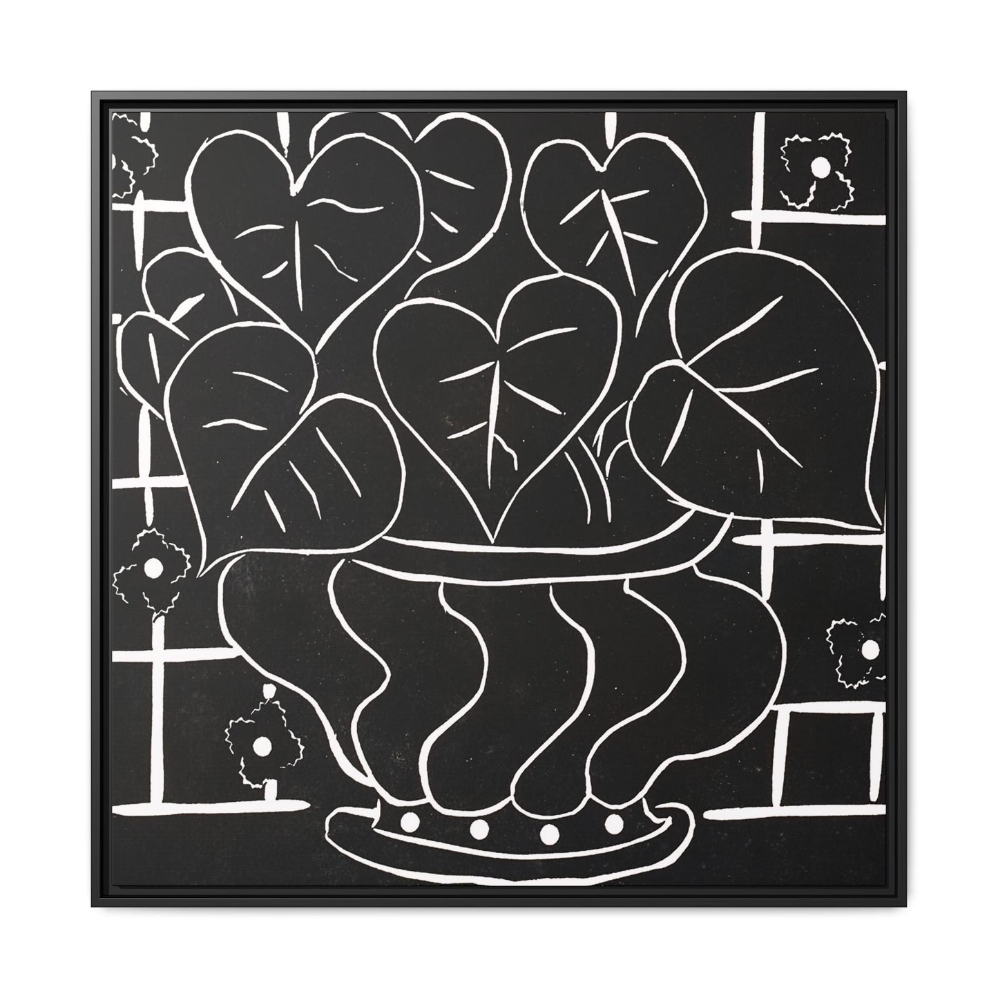 Corbeille de bégonias I (1938) by Henri Matisse / Toile encadrée sur caisse américaine