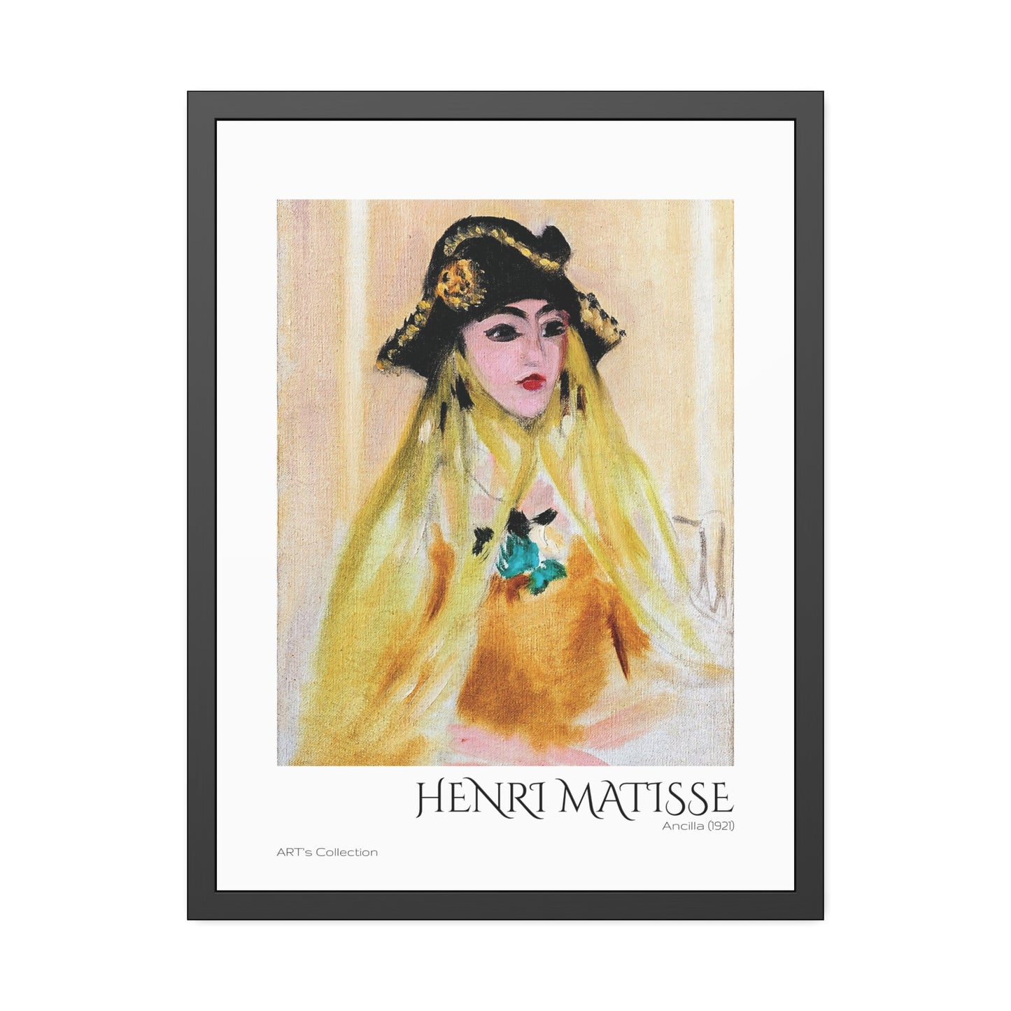 Ancilla (1921) by Henri Matisse / Affiche Encadrée série ART's Collection