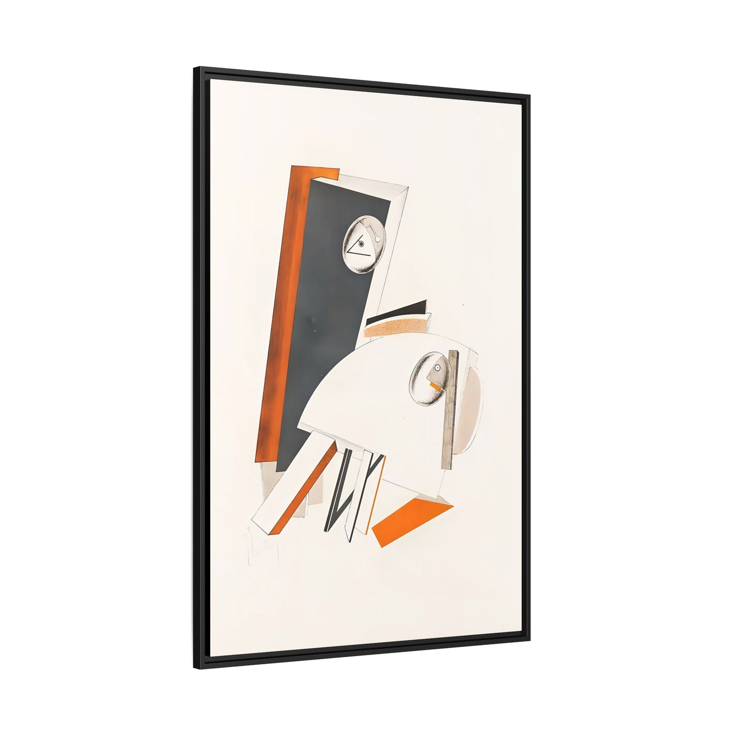 Angstliche (1923) by El Lissitzky / Toile encadrée sur caisse américaine