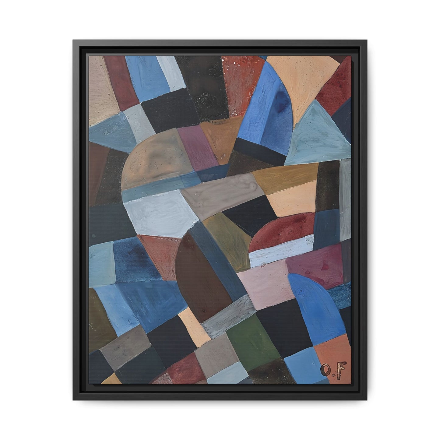 Composition by Otto Freundlich / Toile encadrée sur caisse américaine