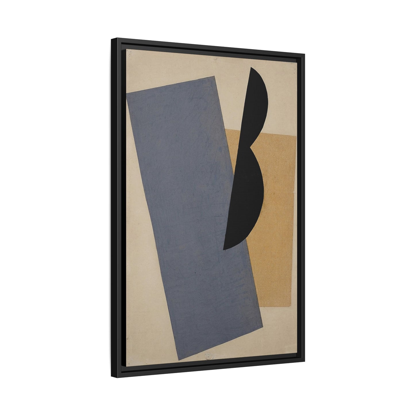 Composition Blue-Yellow-Black (1920) by El Lissitzky / Toile encadrée sur caisse américaine