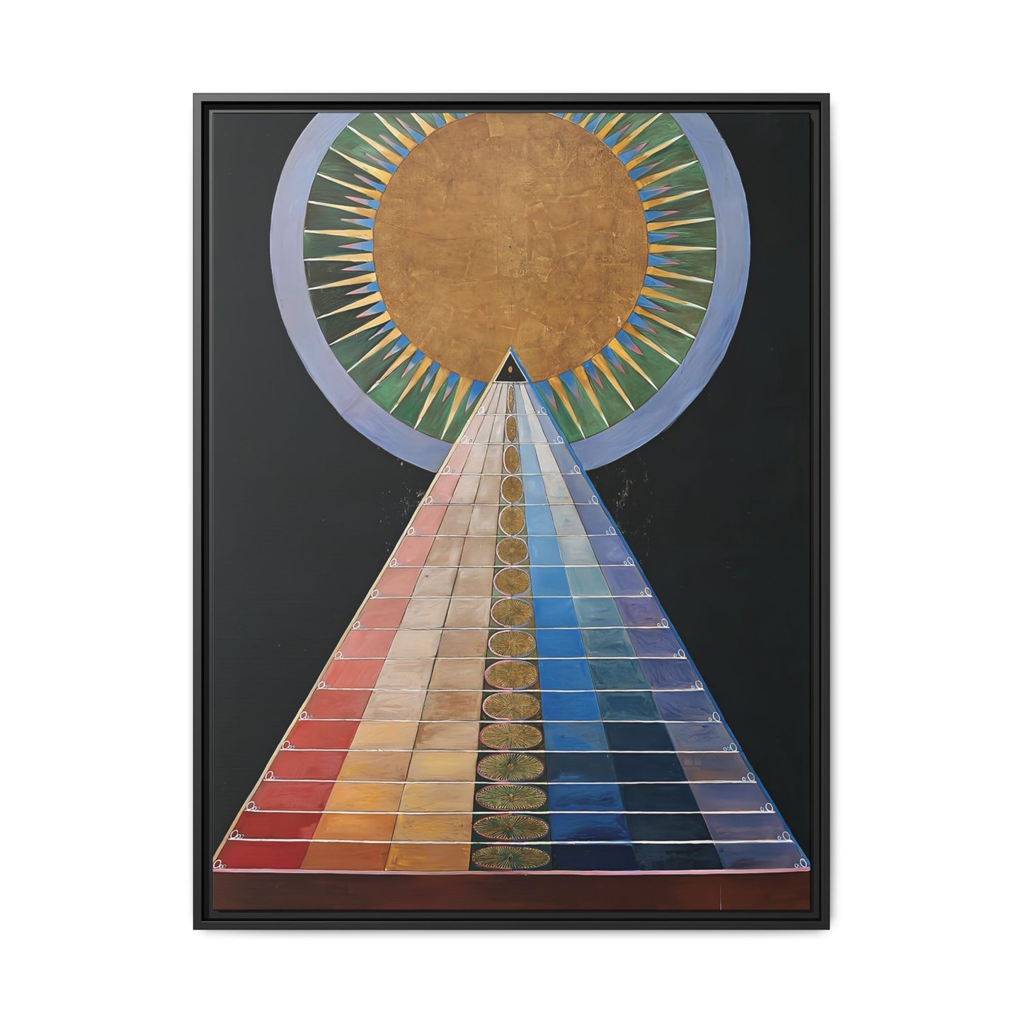 Altarpiece No. 1 Group X (1915) by Hilma af Klint / Toile encadrée sur caisse américaine