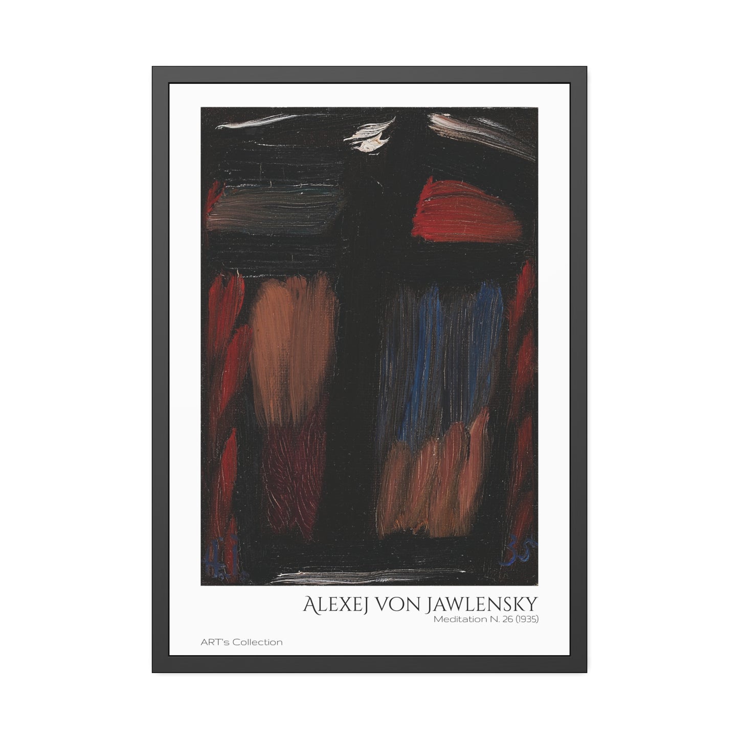 Meditation N. 26 (1935) by Alexej von Jawlensky / Affiche Encadrée série ART's Collection