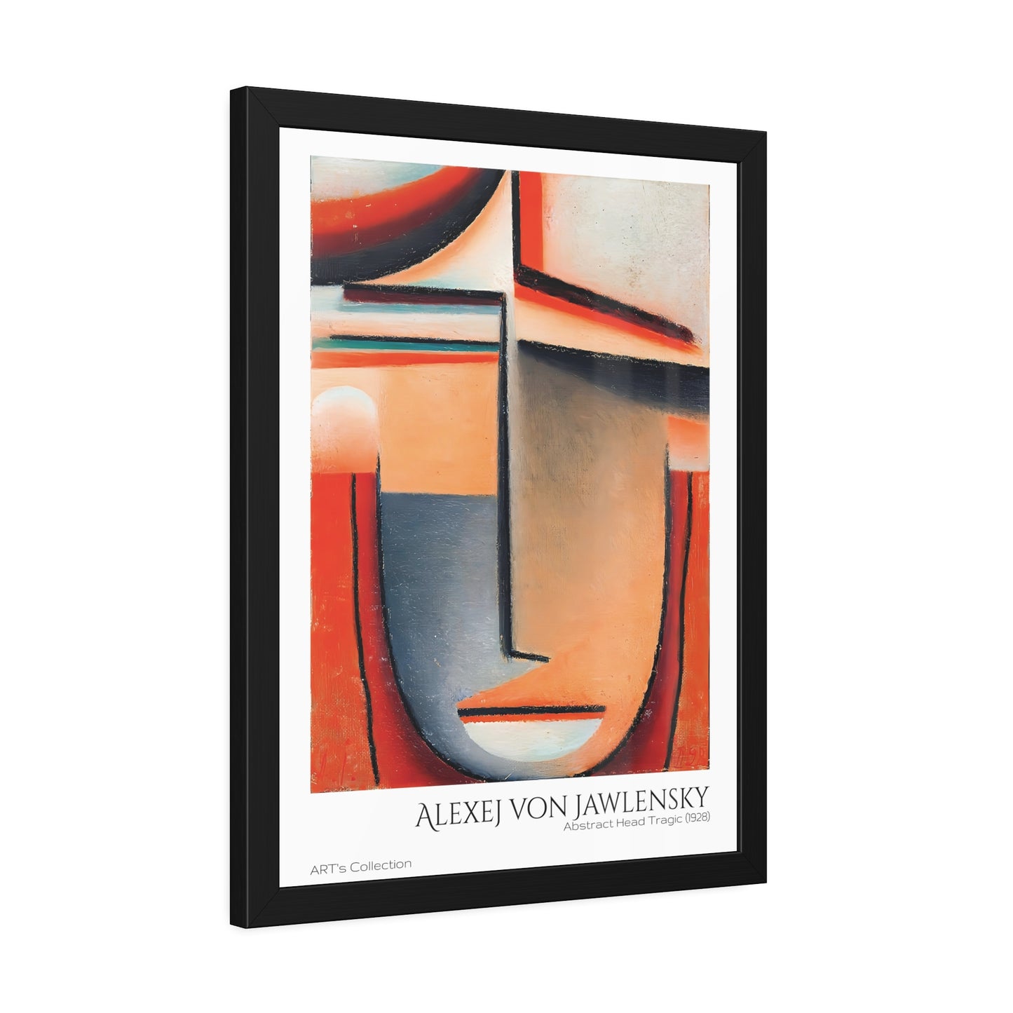 Abstract Head Tragic (1928) by Alexej von Jawlensky / Affiche Encadrée série ART's Collection