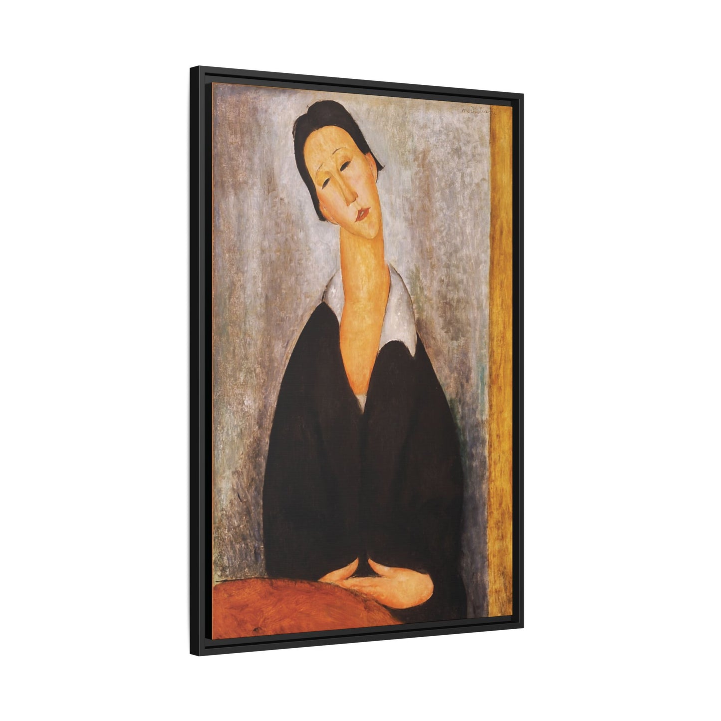 Portrait Of A Polish Woman by Amedeo Modigliani / Toile encadrée sur caisse américaine