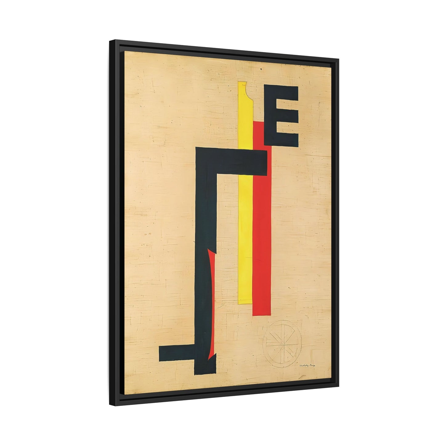 E-Bild - E Picture (1921) by László Moholy-Nagy / Toile encadrée sur caisse américaine