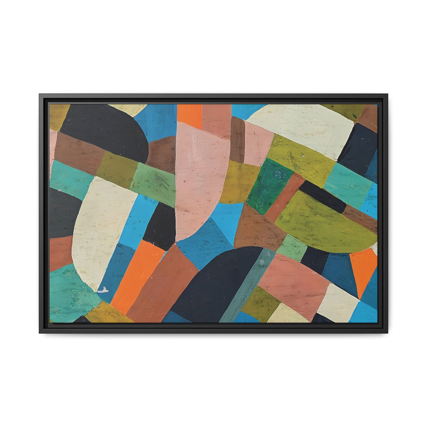 Petite Composition (Circa 1937) by Otto Freundlich / Toile encadrée sur caisse américaine