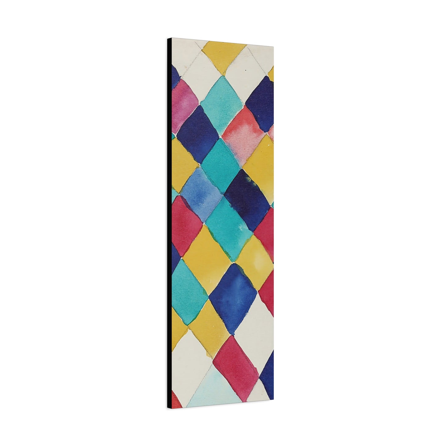 Farbstudie mit Rauten (1913) by Wassily Kandinsky / Reproduction Fine Art sur Toile / Epaisseur 3,2cm - 1'25 po
