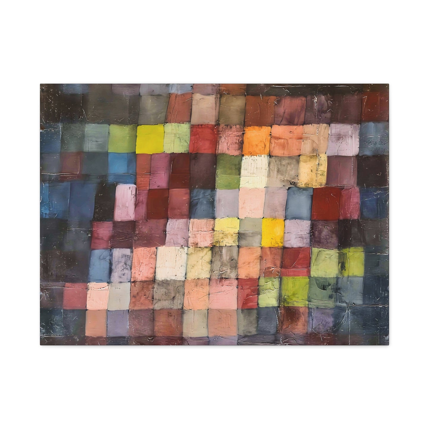 Ancient Sound (1925) by Paul Klee / Reproduction Fine Art sur Toile / Large Epaisseur 3.2 cm - 1.25 inch