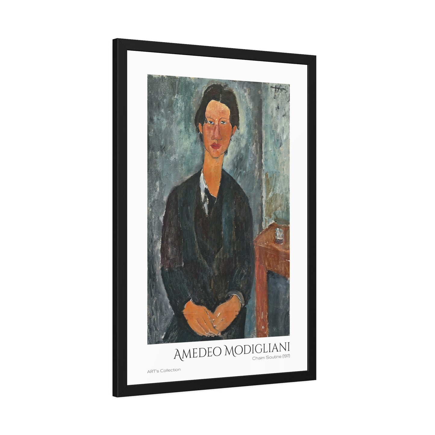 Chaim Soutine (1917) by Amedeo Modigliani / Affiche Encadrée série ART's Collection