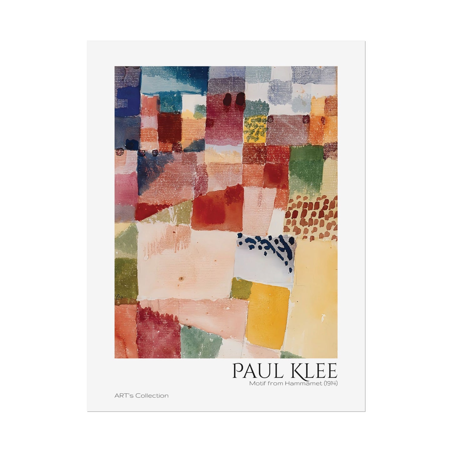 Motif from Hammamet (1914) by Paul Klee / Affiche imprimée - Série ART's Collection