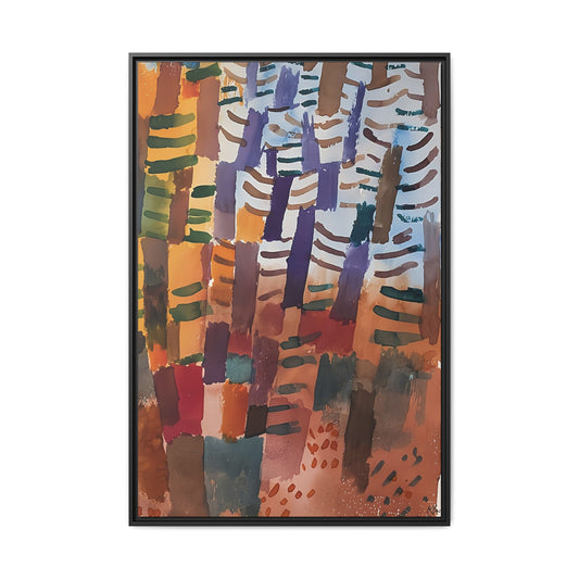 Tannenwald (1914) by Paul Klee / Toile encadrée sur caisse américaine