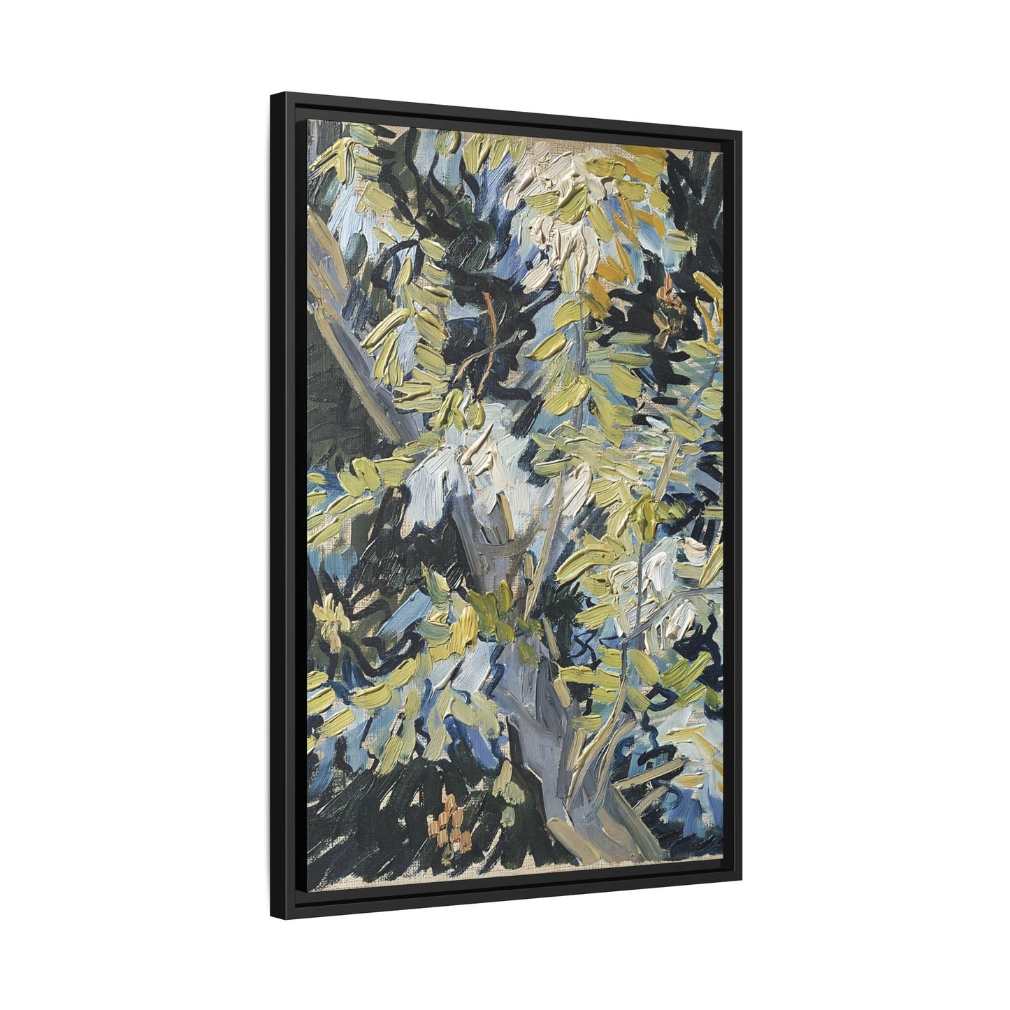 Acacia in Flowers by Vincent van Gogh / Toile encadrée sur caisse américaine