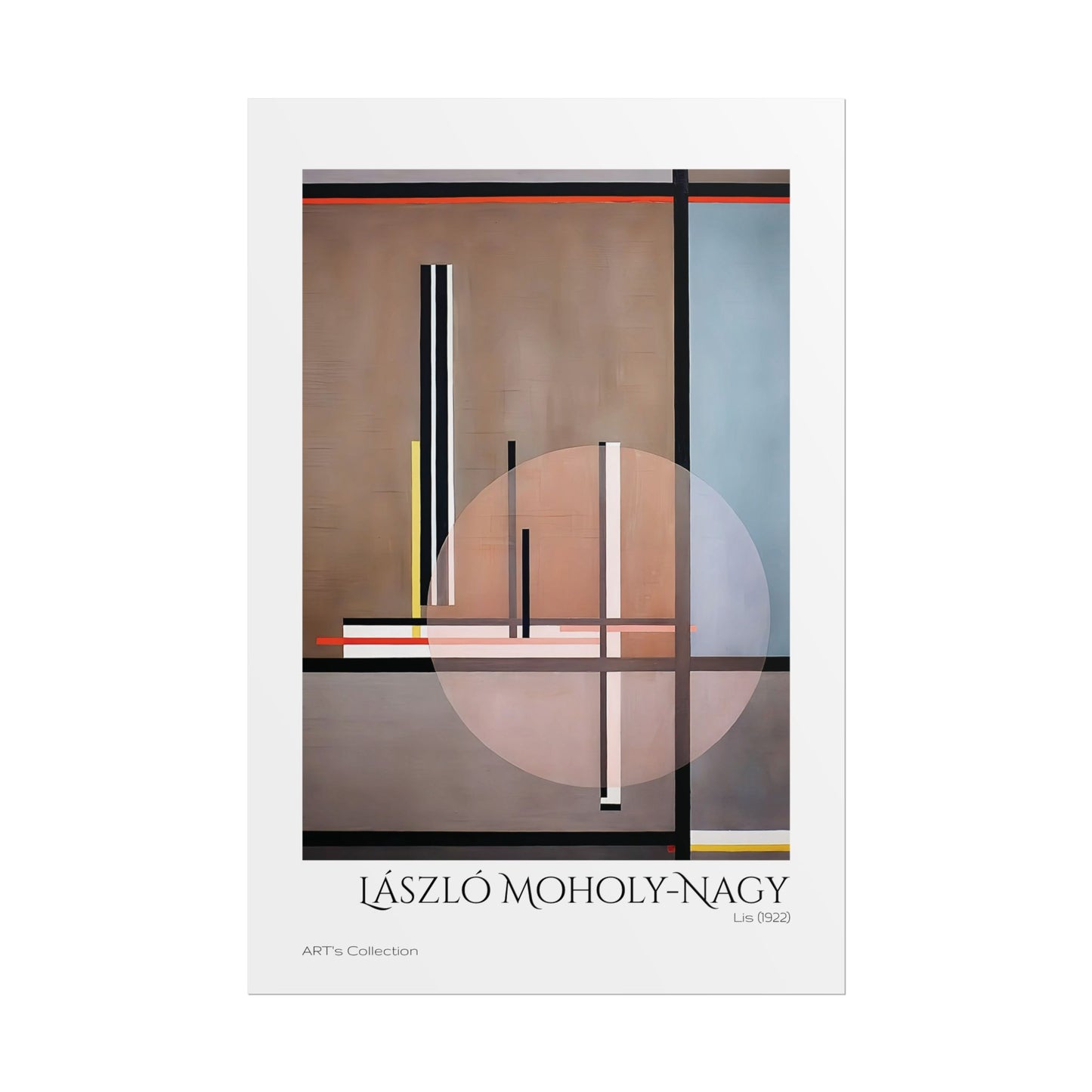 Lis (1922) by László Moholy-Nagy / Affiche imprimée - Série ART's Collection