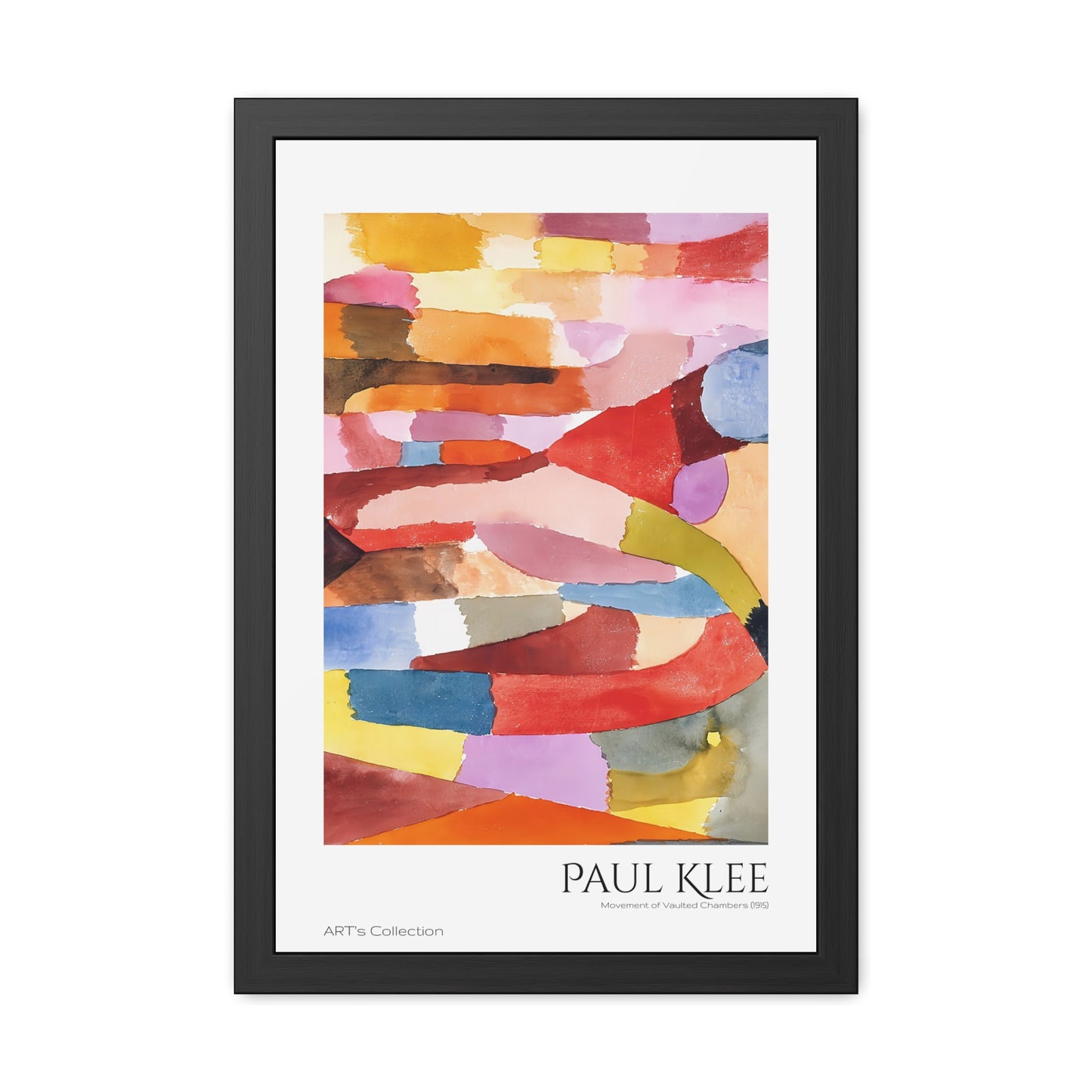 Movement of Vaulted Chambers (1915) by Paul Klee / Affiche Encadrée série ART's Collection