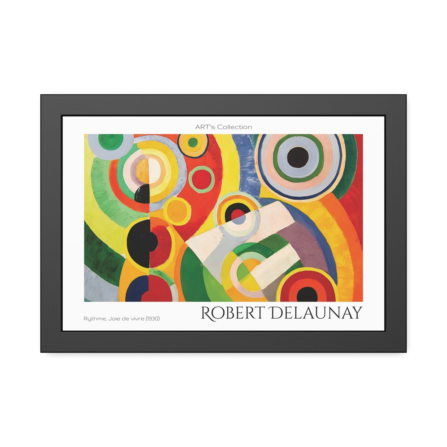 Rythme, Joie de vivre (1930) by Robert Delaunay / Affiche Encadrée série ART's Collection