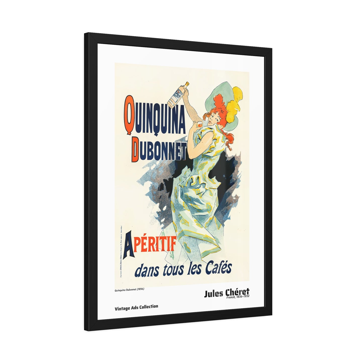 Quinquina Dubonnet (1896) by Jules Chéret / Affiche Encadrée Série Vintage Ads Collection