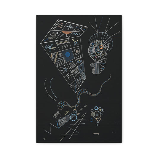 Ohne titel (1941) by Wassily Kandinsky / Reproduction Fine Art sur Toile / Epaisseur 3.2 cm - 1.25 inch